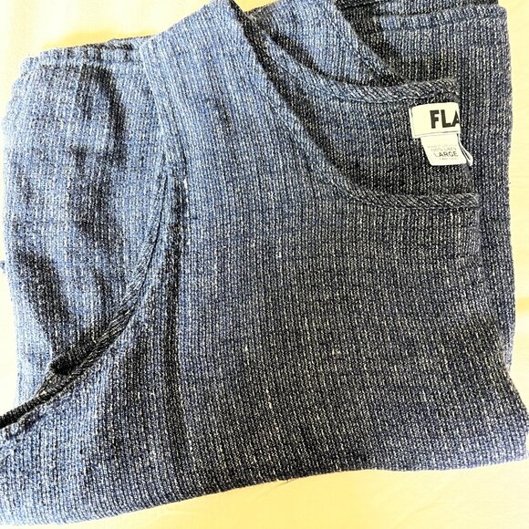 FLAX 100% Linen Blue & White Ladies Sleeveless Tank Top - Size L/Large - EUC - Picture 8 of 12